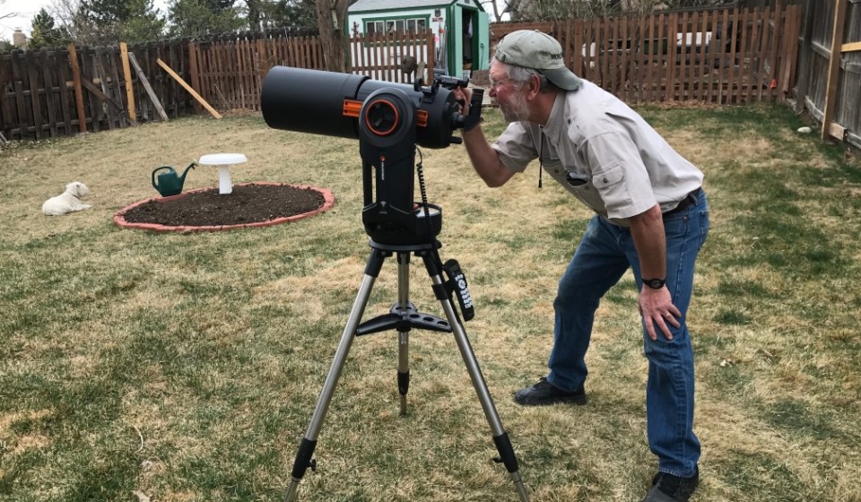 Got a new 6-inch SCT and Celestron Evolution  mount. Use my iPad or iPhone to celestron a star, planet, nebula, etc. then mount automatically points the scope .